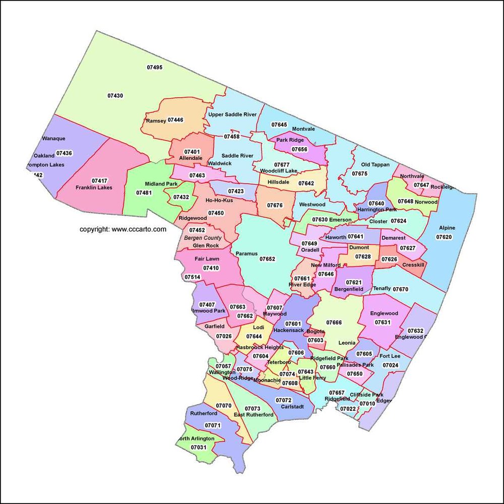 Local geography Which towns in Bergen County do Green Meadow students
