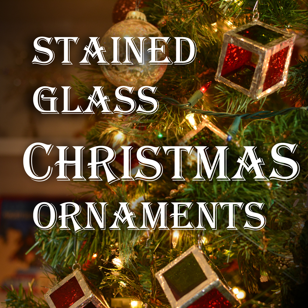 Handcrafted Stained Glass Christmas Tree Ornaments Variety