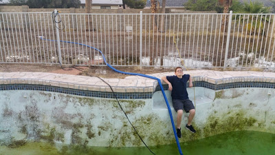 Nasty Swimming Pool with Algae 