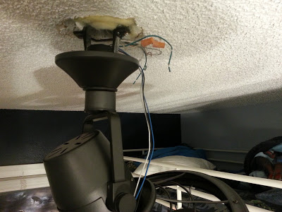 Installing An Oscillating Ceiling Fan Fishing Wires It S Hot Up