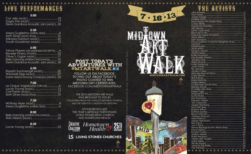 Midtown Art Walk Event Map and Brochure