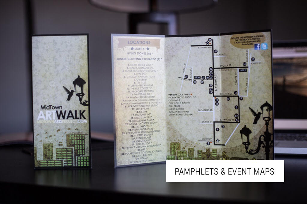 Pamphlet Design and Event Map