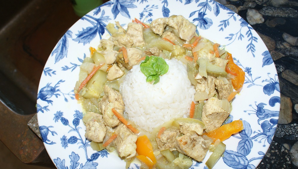 Chicken Curry and Coconut Rice Recipe — Thyme To