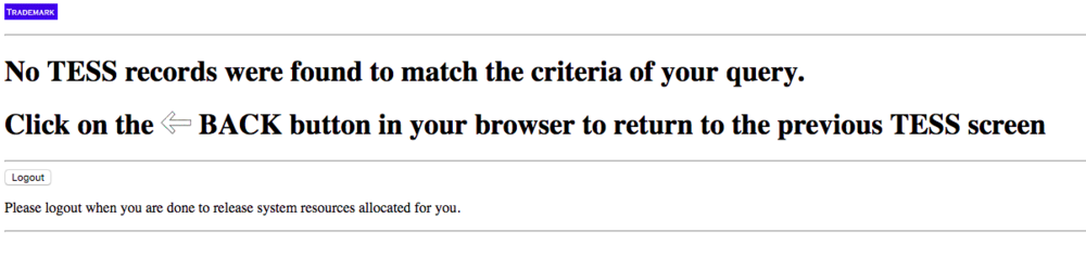 This is the best message you can get from the USPTO site!