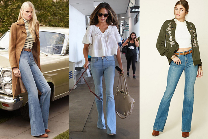 Light blue flare jeans | HOWTOWEAR Fashion