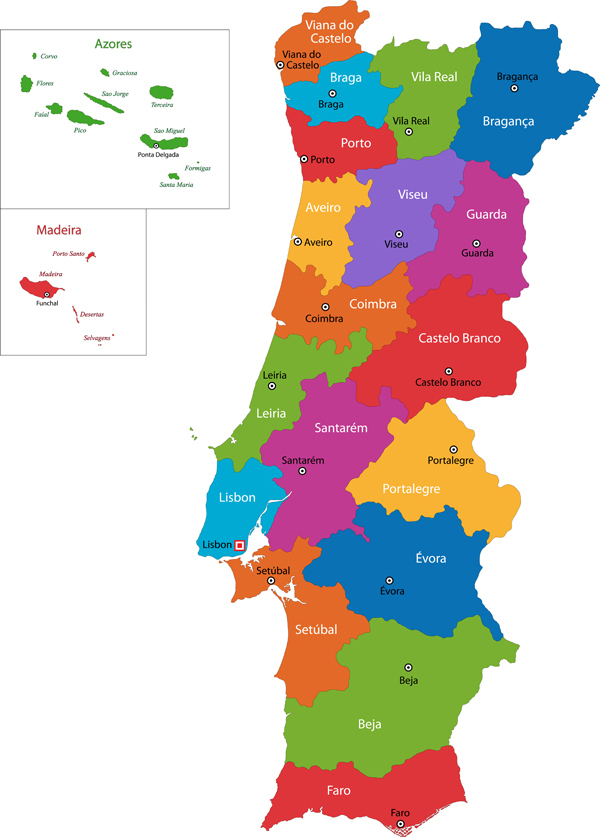 Resultado de imagem para portugal mapa