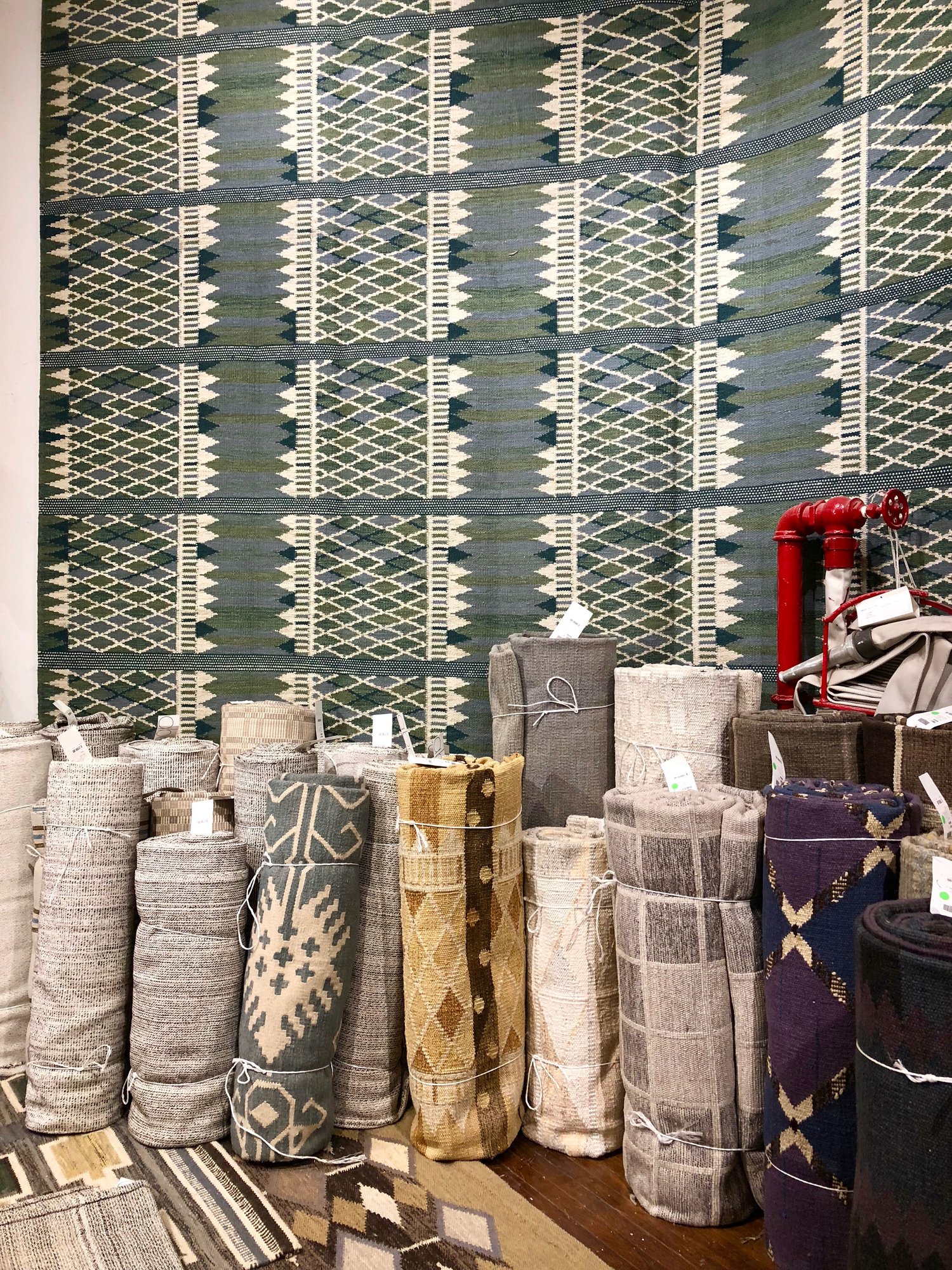 If only my suitcase was bigger -- desperately wanted to adopt all these one-of-a-kind rugs.