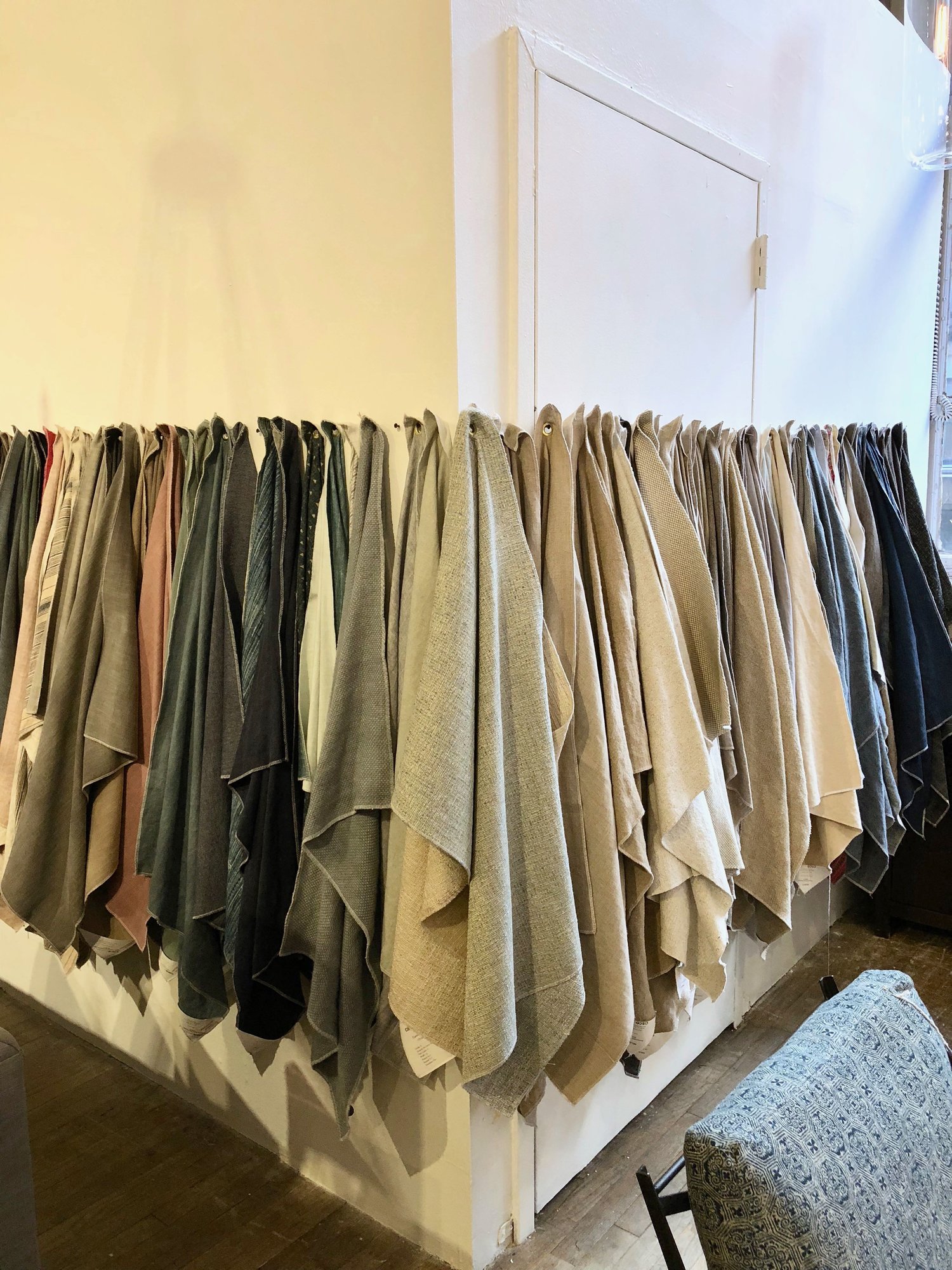 So many fabrics to choose from.