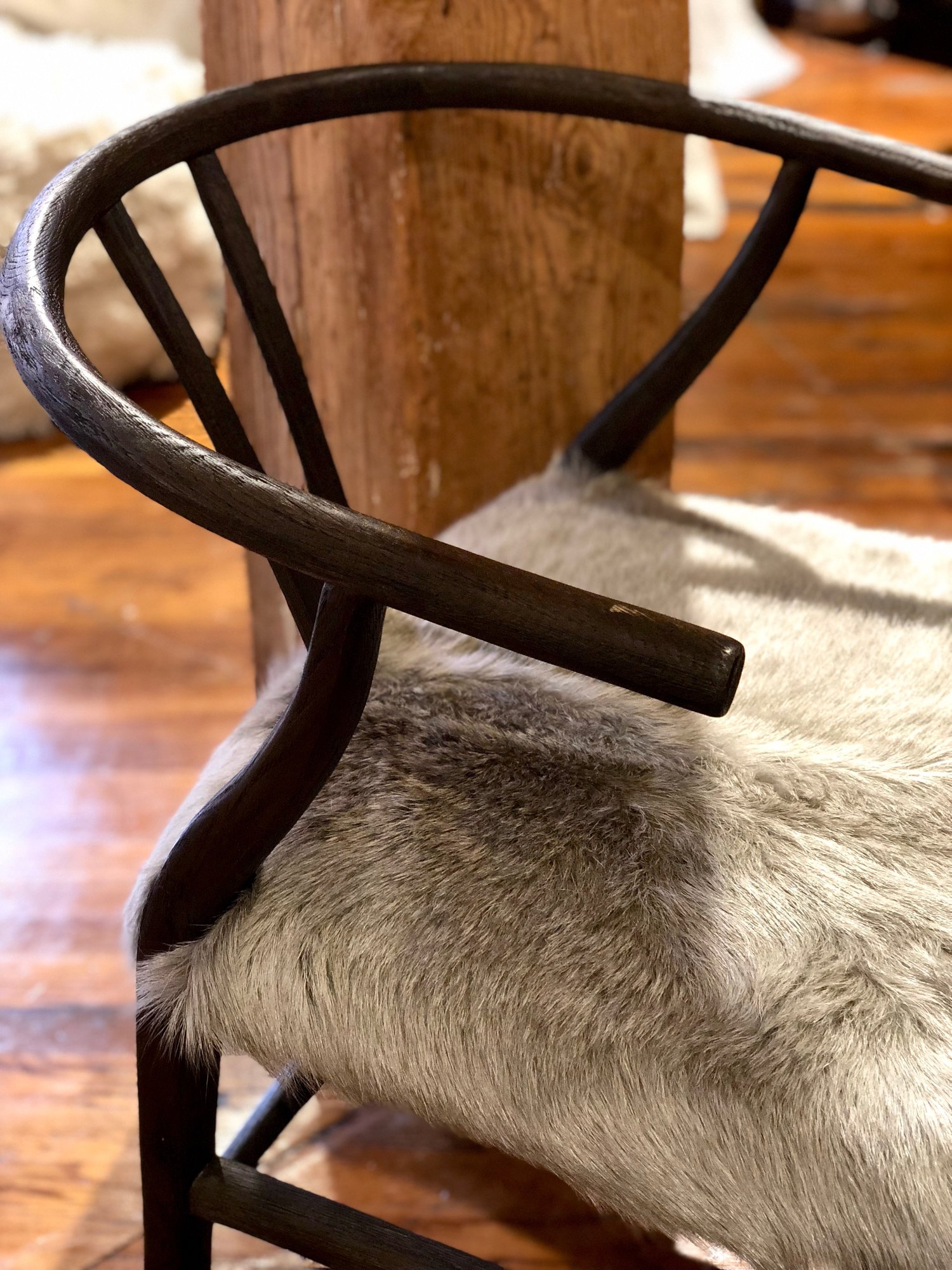 hair-on-hide-wooden-dining-chair-fur-desk-chair