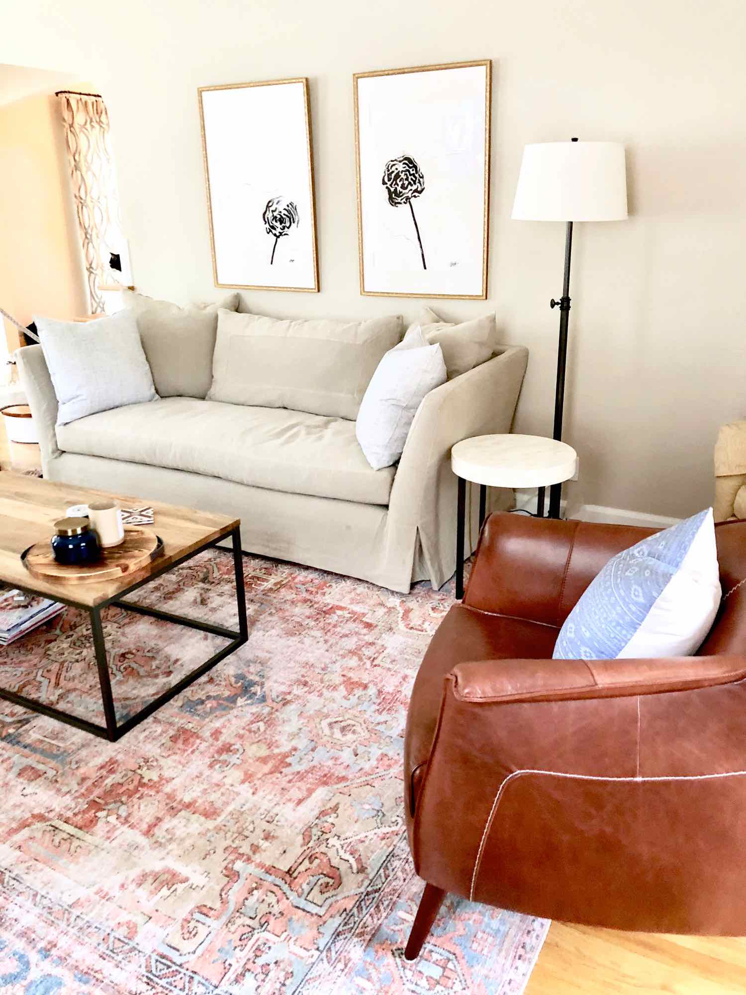  The Seda Sofa by Cisco Brothers in all it's creamy, natural linen glory!&nbsp; Fabric is Mariet Natural.&nbsp; This is the 7' length.&nbsp; We opted to go the slipcover route -- but it can also be ordered upholstered. 