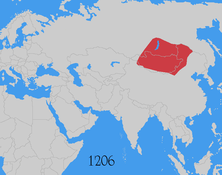  Map of the Mongol Empire [The extension of the Mongol Empire from 1206 CE to 1294 CE]. (n.d.). Retrieved March 24, 2018, from https://www.historyonthenet.com/wp-content/uploads/2014/07/Mongol_Empire_map.gif 