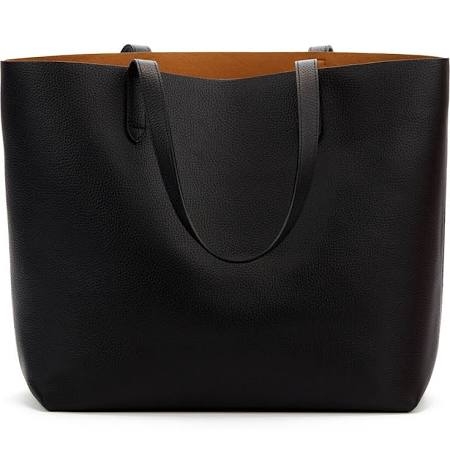 Classic Structured Leather Tote-cuyana