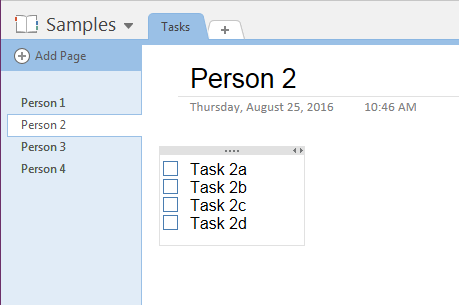Step 2 - Create a task list for each remaining member of the team