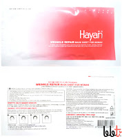 hayan wrinkle repair mask sheet for woman