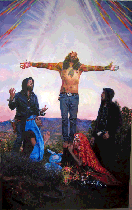 Arte  Natalia Fabia - Página 7 Crucifixion-30x48-2012