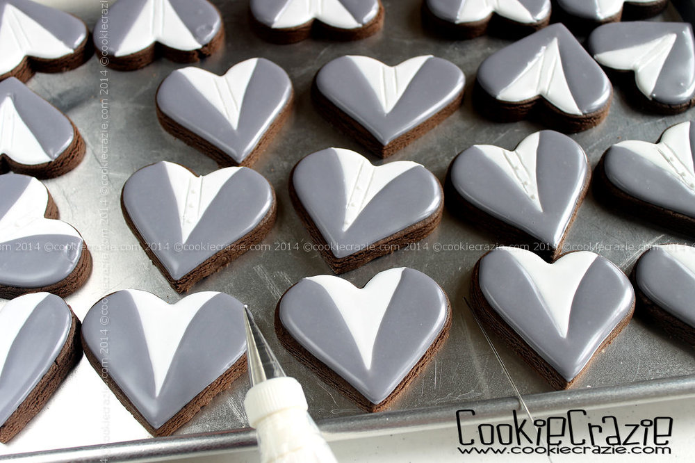 Wedding Groom Heart Cookies Tutorial Cookiecrazie