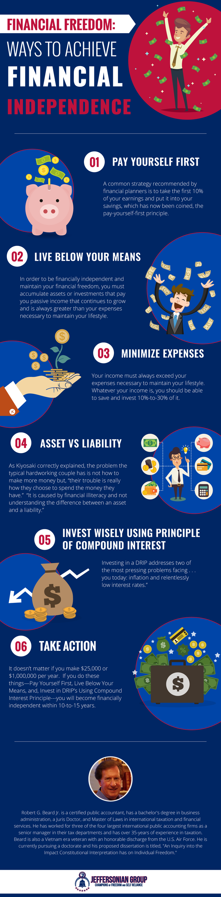 Financial Freedom: Ways To Achieve Financial Independence [Infographic]