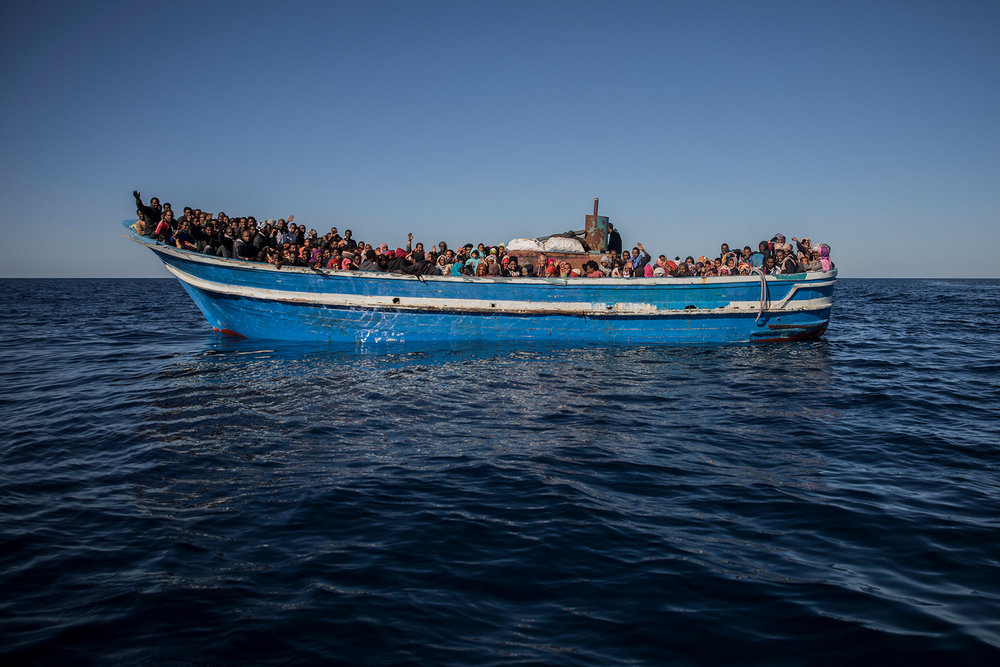 Refugees and migrants rescued off Libyan coast