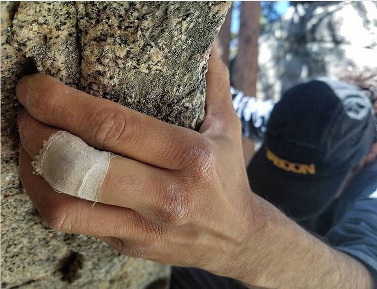 how to rock climb with long nails