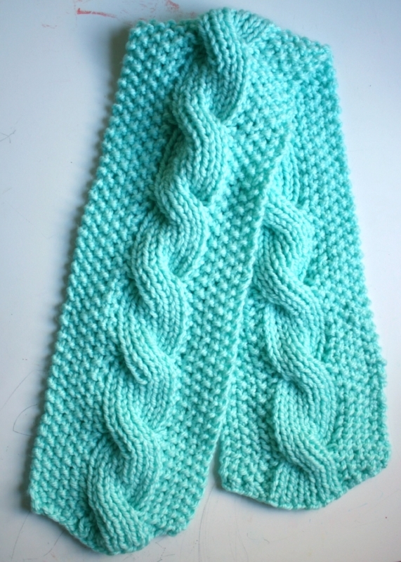 Bulky knit reversible cable scarf pattern — Picture Healer ...