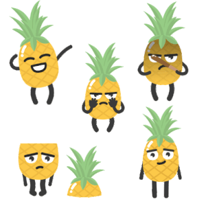 Image result for animated pineapples  dancers