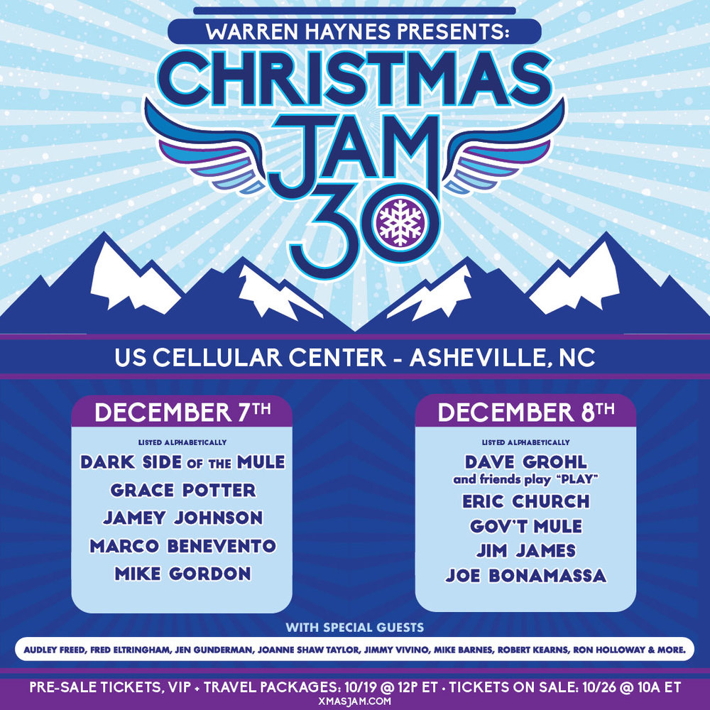 Asheville Christmas Jam 2022 Warren Haynes Presents: The 30Th Annual Christmas Jam – Gov't Mule