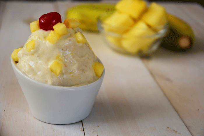 Banana Piña Colada Ice Cream — Nikki Dinki Cooking