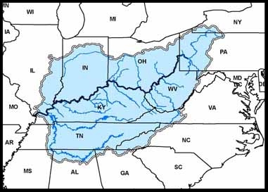 Image result for ohio river watershed