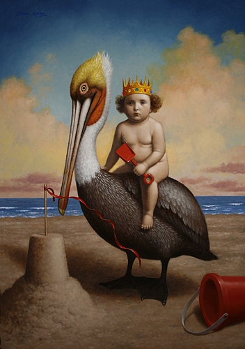 The Pelican King, 2016, oil on canvas, 34 x 24 inches (private collection)