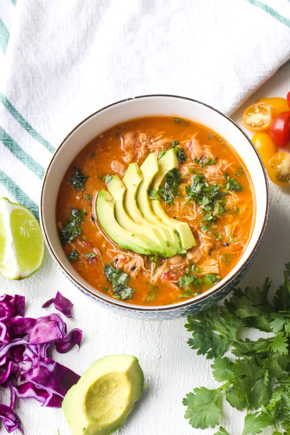 Easy Chicken Chili from All the Healthy Things on foodiecrush.com