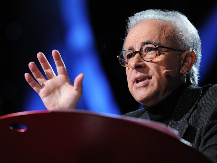 Antonio Damasio is seen here during his TEDtalk on The Quest to Understand Consciousness (Photo Credit: TED)