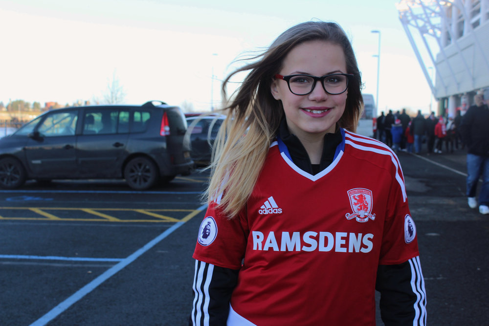 Image result for Middlesbrough fc female supporters