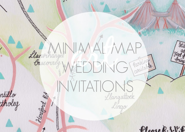 Minimal Map Wedding Invitations Header