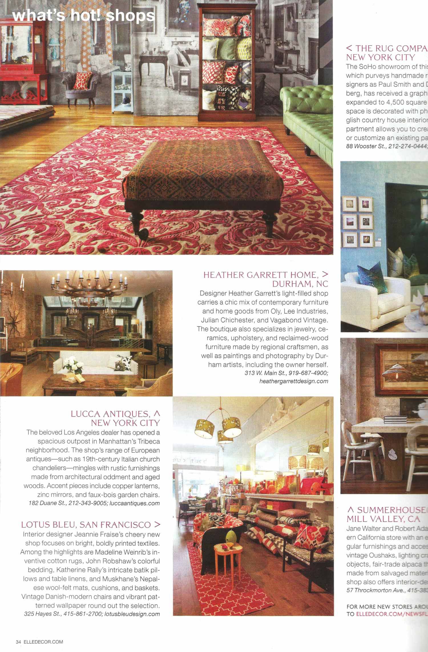 News Lotus Bleu Design Elle Decor