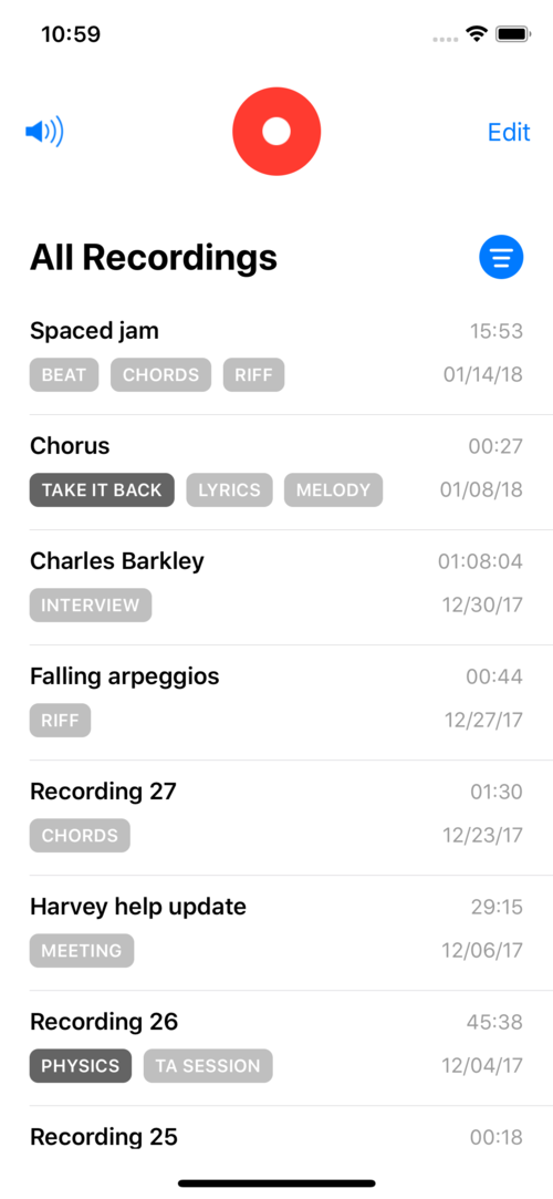 AudioFile for iOS 1.0 - Find Your Voice Memos Image