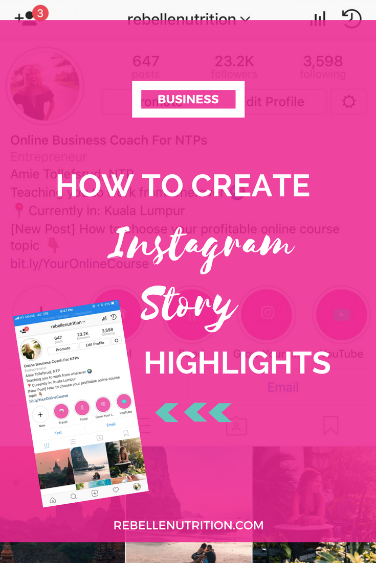 How To Create Branded Instagram Story Highlights! — Rebelle Nutrition