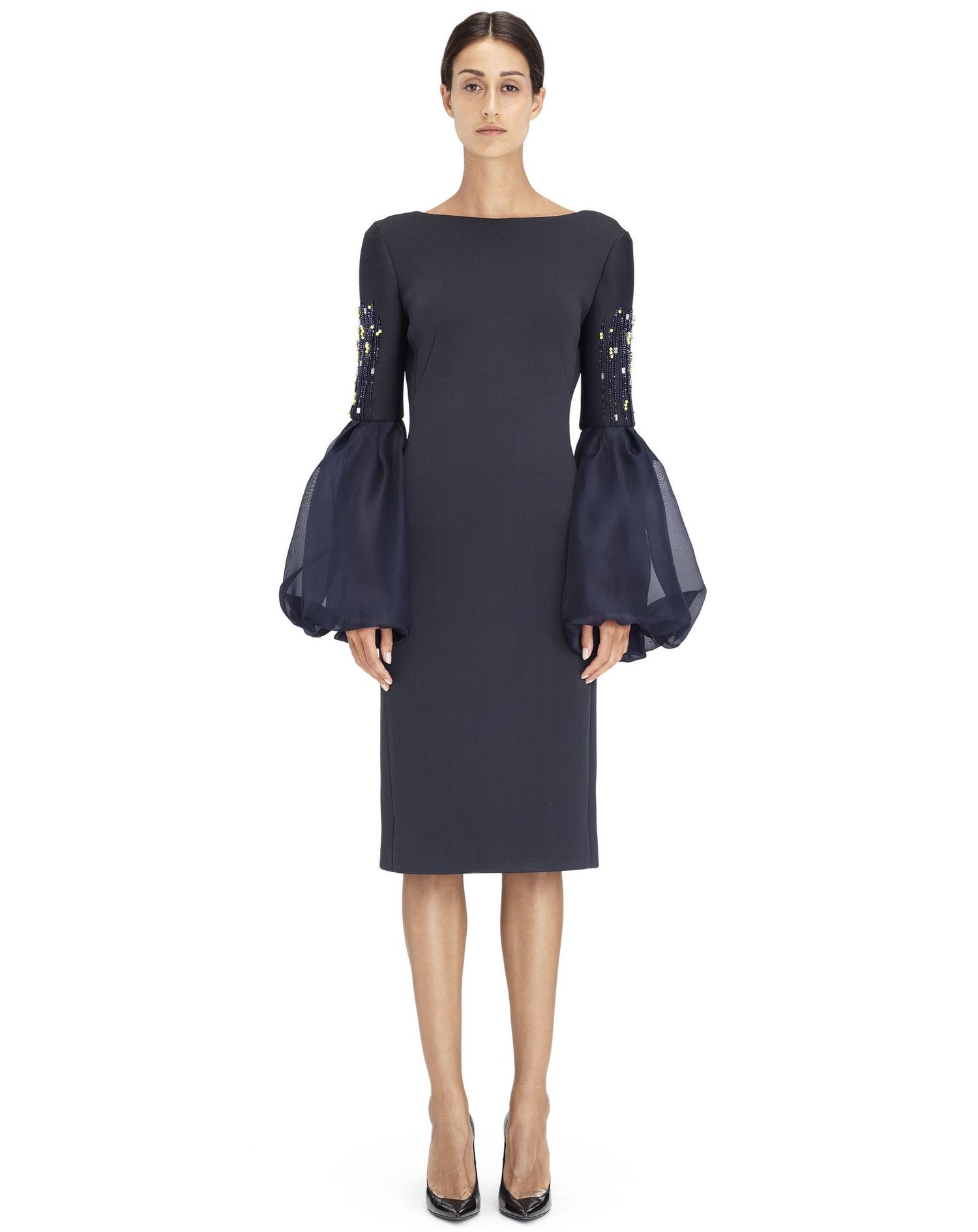 Lanvin Embroidered Silk Neoprene Dress — UFO No More