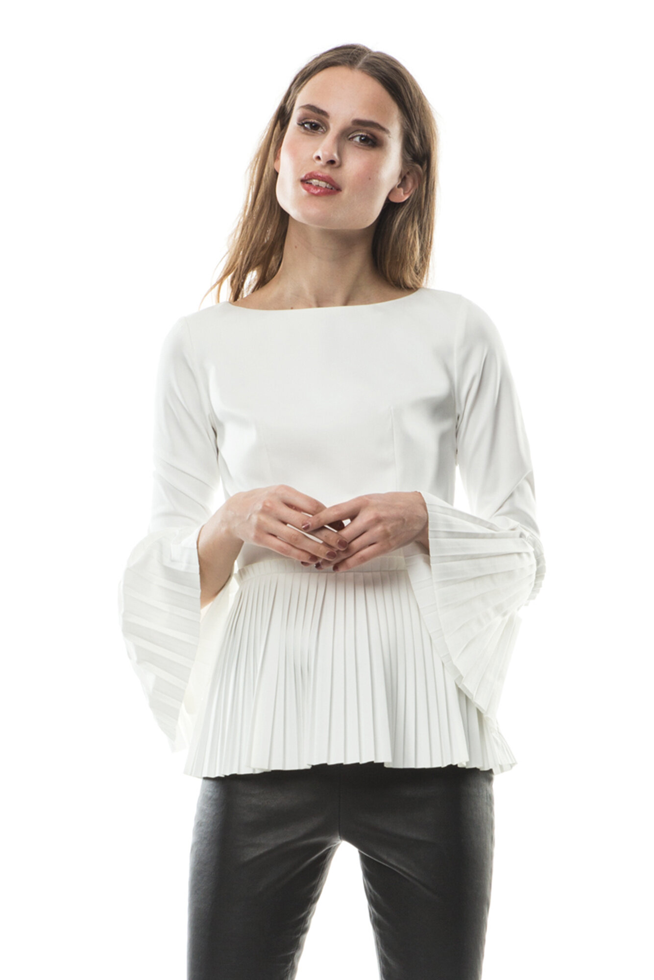 By Malina Blossom Blouse in White — UFO No More