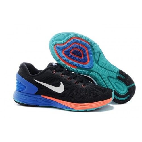 Nike Lunarglide 6 Running Shoes in Black/Jade/Orange — UFO No More