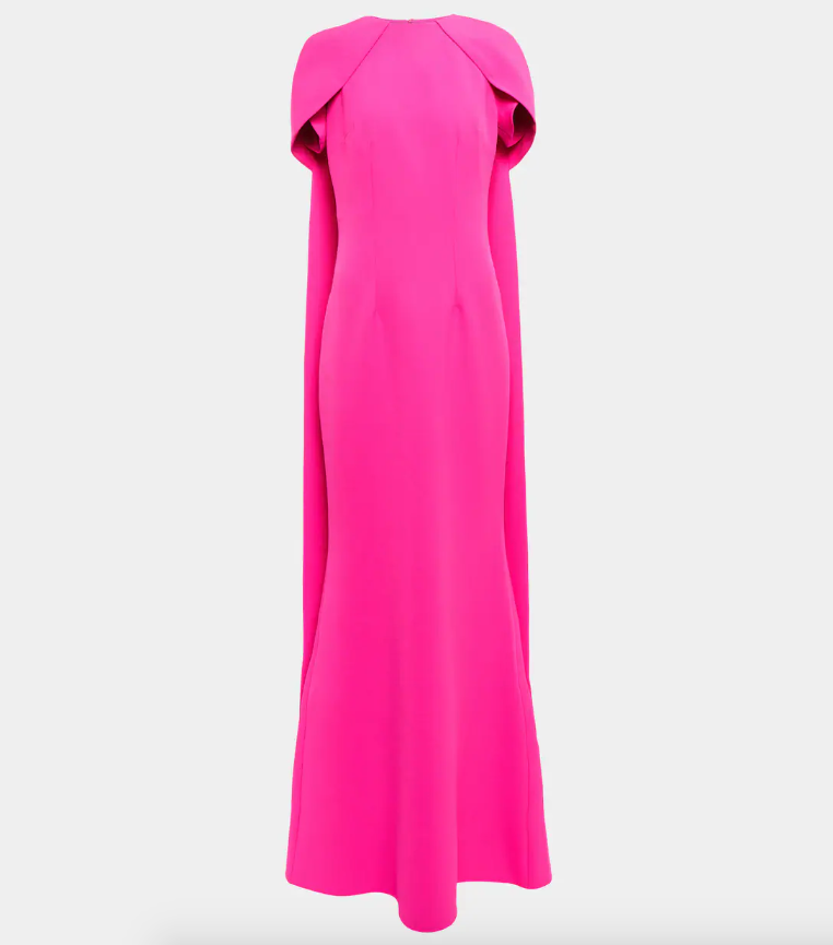 Safiyaa Gingko Cape Gown in Fuchsia Pink — UFO No More