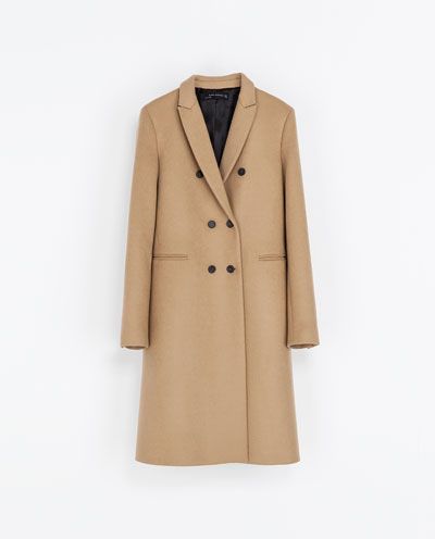 Zara Masculine Double Breasted Coat 