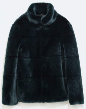 zara jacket faux fur