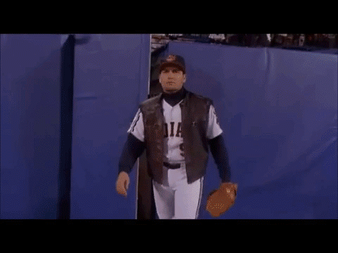 Image result for major league wild thing gif