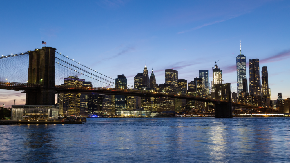 (4K+) Brooklyn Bridge and Manhattan Day To Night Sunset - Emeric's ...