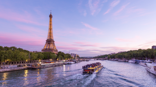 Image result for eiffel tower and seine river
