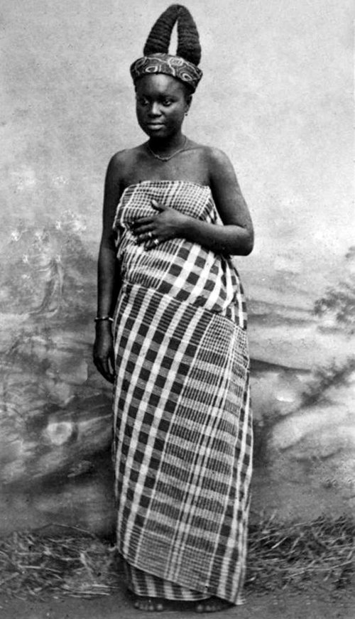 A Ga girl in Adda, Ghana, ca. 1883-88. 