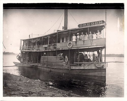 SS Oregon steamship in Belgian Congo, 1928.