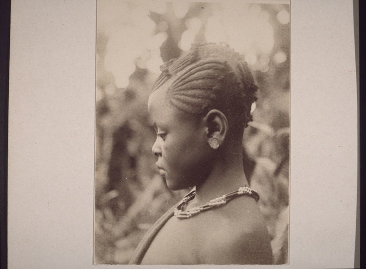 Pombure, daughter of the King's son-in-law. Bamum, Cameroon, 1913.