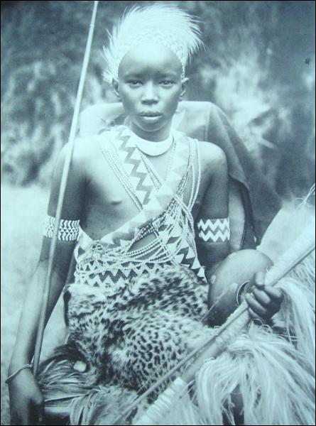 Mwanbutsa, king of the Urundi. Belgian Congo.