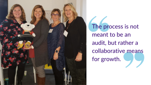 "The process is not meant to be an audit, but rather a collaborative means for growth."